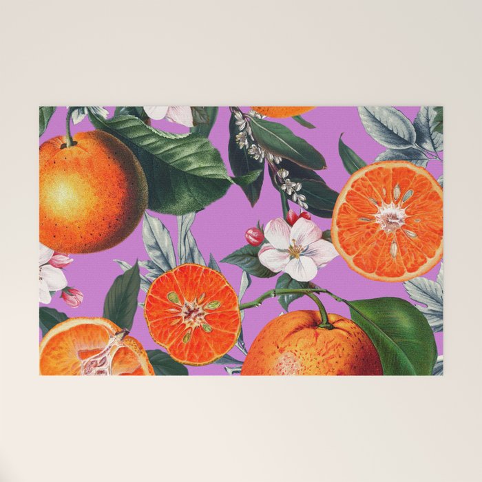 Vintage Fruit Pattern X Welcome Mat Gallery Image 1