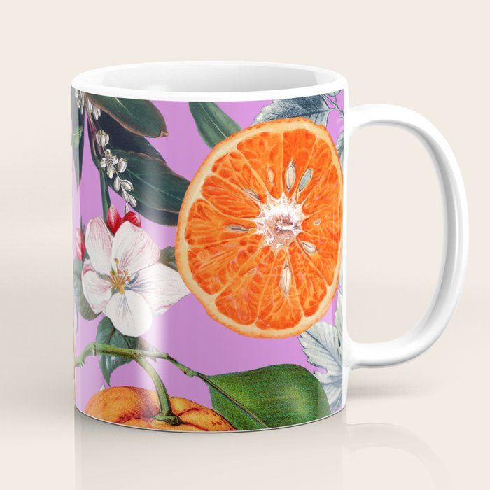 Vintage Fruit Pattern X Coffee Mug Gallery Image 1