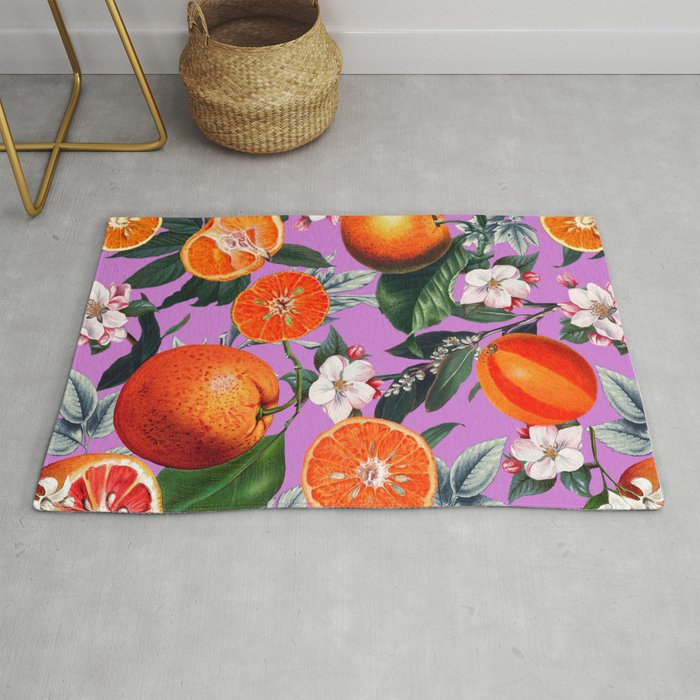 Vintage Fruit Pattern X Rug Gallery Image 1