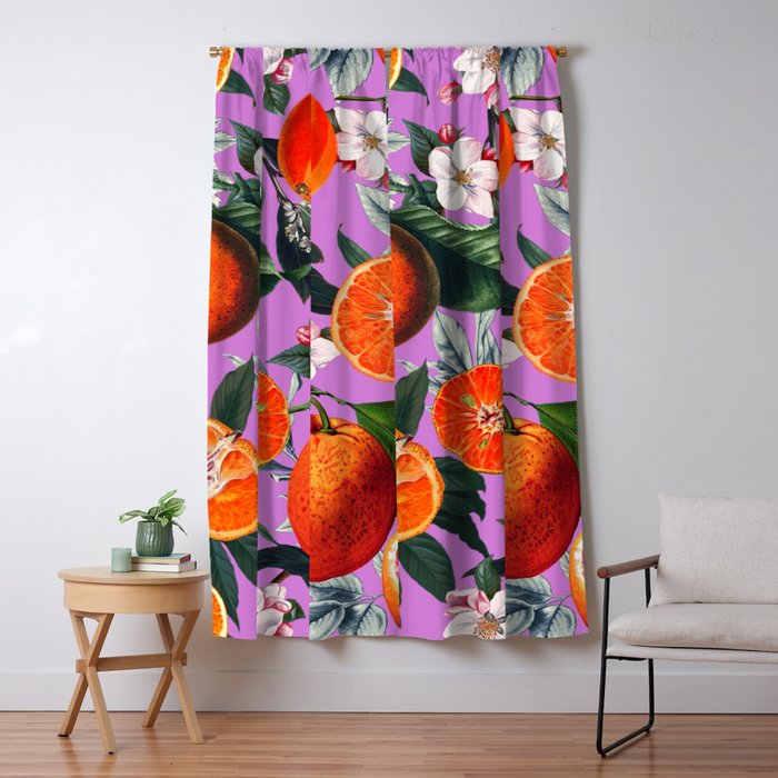 Vintage Fruit Pattern X Window Curtain Gallery Image 5