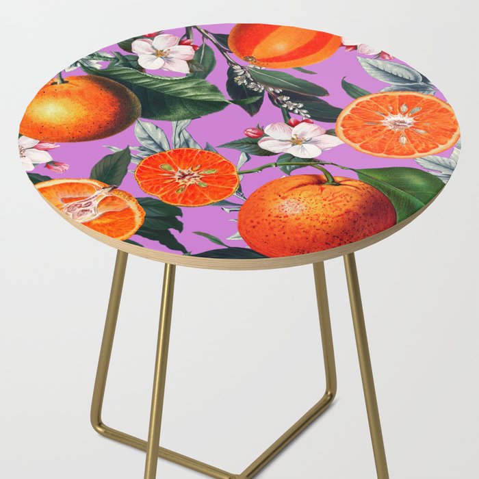 Vintage Fruit Pattern X Side Table Gallery Image 2