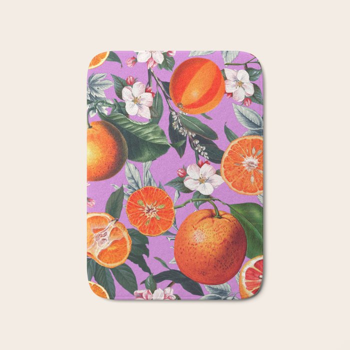 Vintage Fruit Pattern X Bath Mat Gallery Image 1
