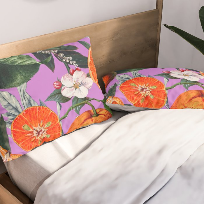 Vintage Fruit Pattern X Pillow Sham Gallery Image 2