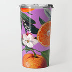 Vintage Fruit Pattern X Travel Mug Gallery Image 2