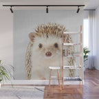 Hedgehog - Colorful Wall Mural Gallery Image 1