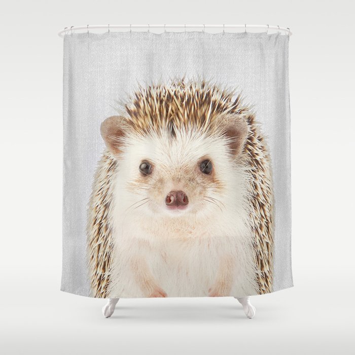Hedgehog - Colorful Shower Curtain Gallery Image 1
