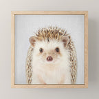 Hedgehog - Colorful Mini Art Print Gallery Image 1