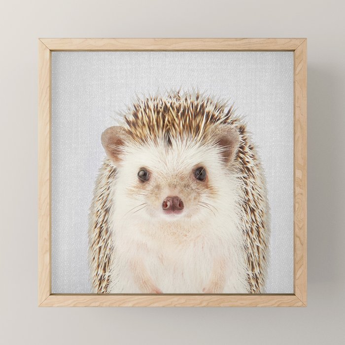 Hedgehog - Colorful Mini Art Print Gallery Image 1