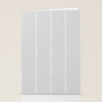 French Grey Linen Stripe Stationery Card Gallery Image 2
