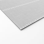 French Grey Linen Stripe Welcome Mat Gallery Image 2