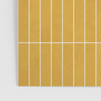 Rectangular Grid Pattern - Mustard Yellow Poster Gallery Image 3