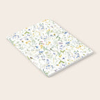 Scandinavian Midsummer Blue And Yellow Wildflowers Meadow  Notebook Gallery Image 2