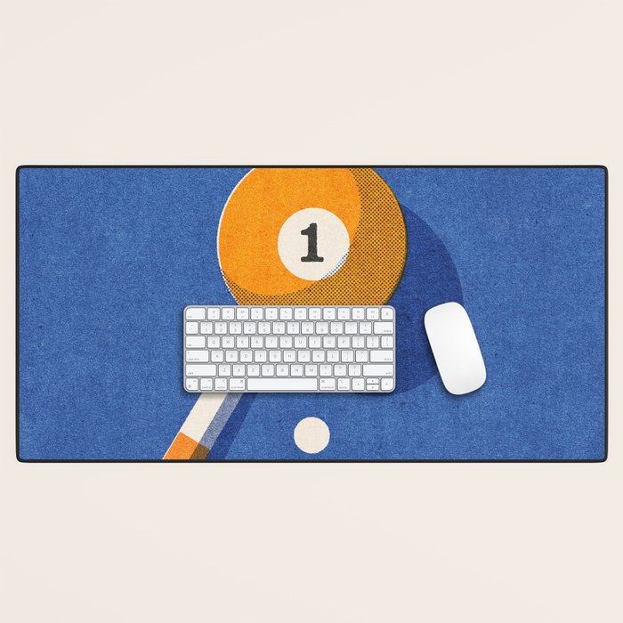 BALLS / Billiards - ball 1 I Desk Mat Gallery Image 1