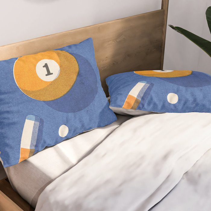 BALLS / Billiards - ball 1 I Pillow Sham Gallery Image 2