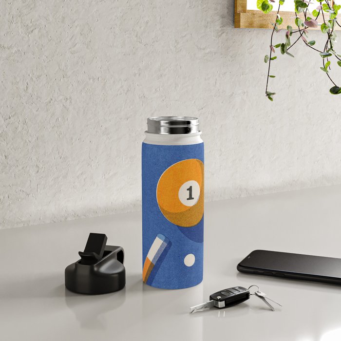 BALLS / Billiards - ball 1 I Water Bottle Gallery Image 4