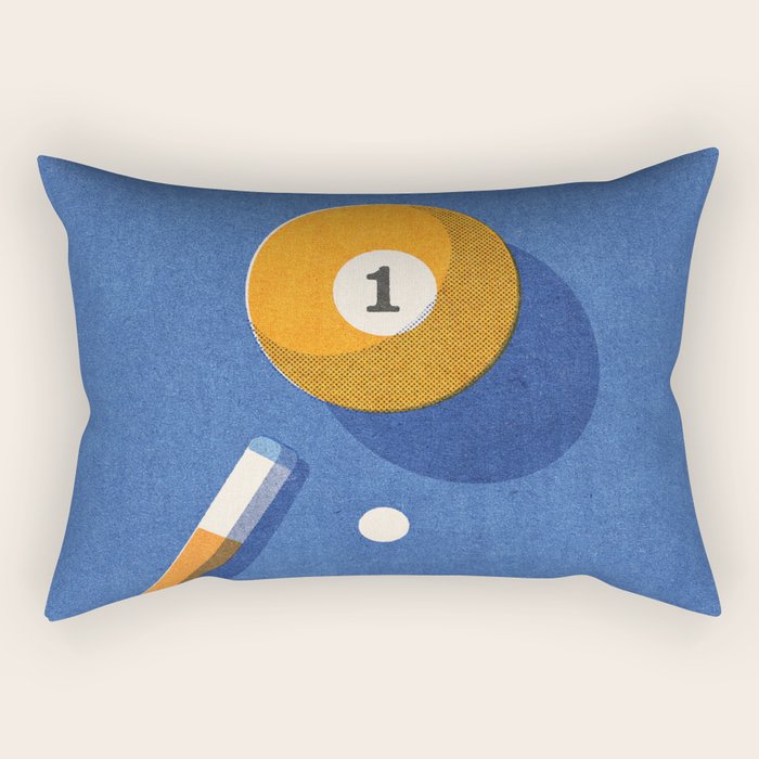 BALLS / Billiards - ball 1 I Rectangular Pillow Gallery Image 2