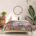 Winter Quilt Stars: Festive Mosaic in Jewel Tones Comforter Gallery Image 3