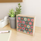 Winter Quilt Stars: Festive Mosaic in Jewel Tones Mini Art Print Gallery Image 2