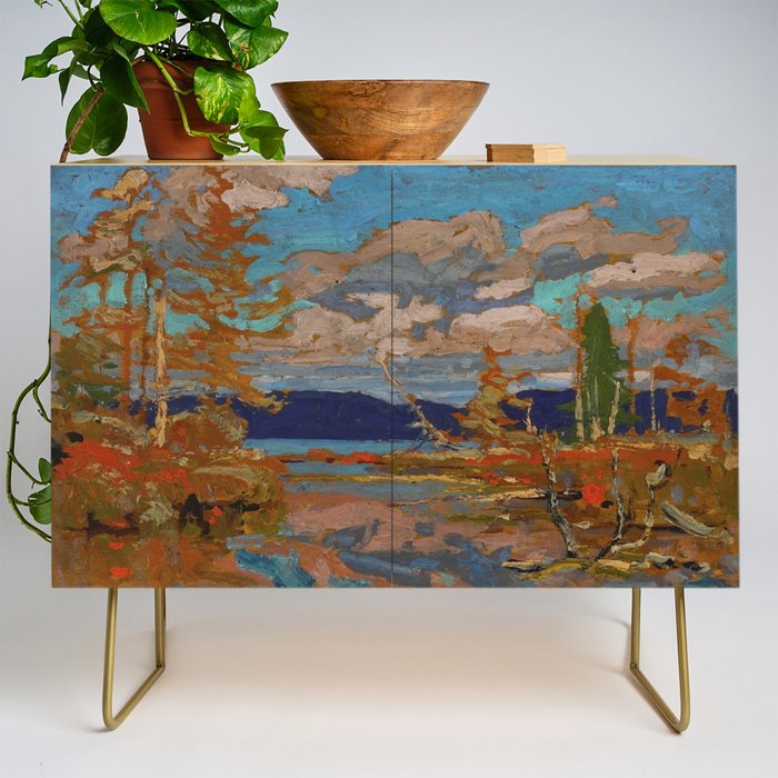 Tom Thomson The Lake, Bright Day 1916 Canadian Landscape Artist Credenza Gallery Image 1