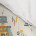Vintage Inspired Robots in Space Comforter Gallery Image 4