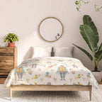 Vintage Inspired Robots in Space Comforter Gallery Image 3
