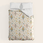 Vintage Inspired Robots in Space Comforter Gallery Image 6
