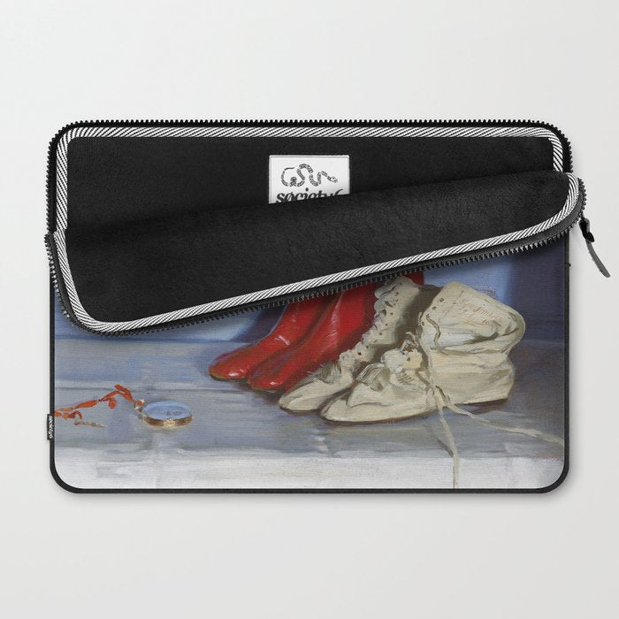 William Nicholson - Miss S's Boots (1919) still life fashion portrait painting Laptop Sleeve Gallery Image 2