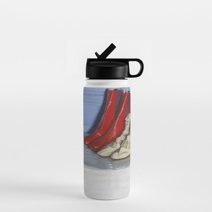 William Nicholson - Miss S's Boots (1919) still life fashion portrait painting Water Bottle Gallery Image 1