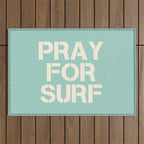 Pray For Surf | Blue Outdoor Rug Gallery Image 1