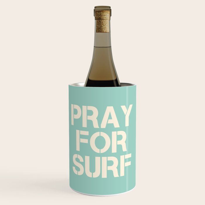 Pray For Surf | Blue Wine Chiller Gallery Image 1