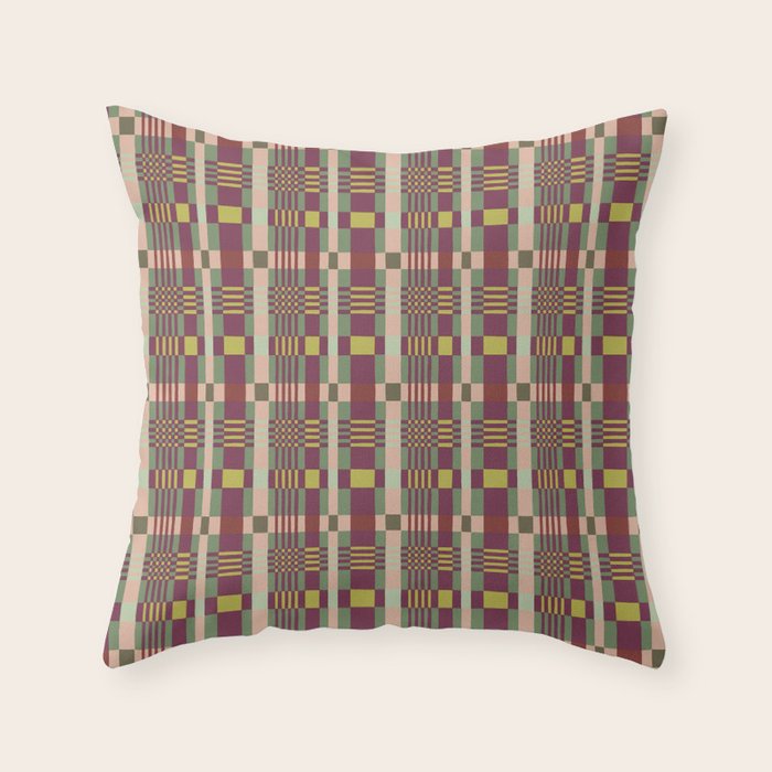 Natural haze blocks Throw Pillow Gallery Image 6