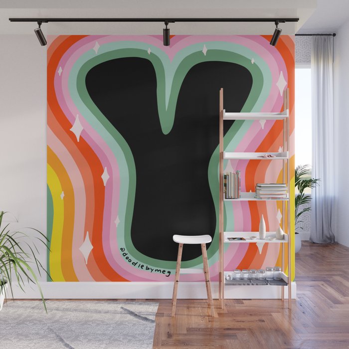 Rainbow Y Wall Mural Gallery Image 1