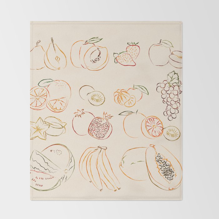 Fruits Throw Blanket Gallery Image 2