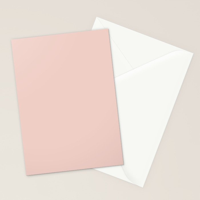 Blush - Solid Color Collection Stationery Card Gallery Image 2