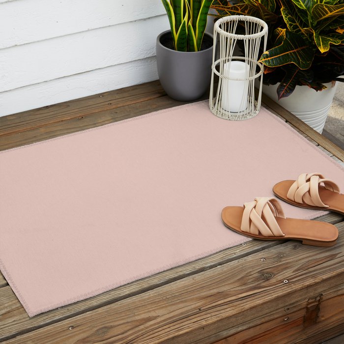 Blush - Solid Color Collection Outdoor Rug Gallery Image 2