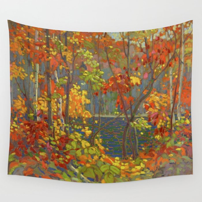 Tom Thomson The Pool 1915-1916 Canadian Landscape Artist Wall Tapestry Gallery Image 1