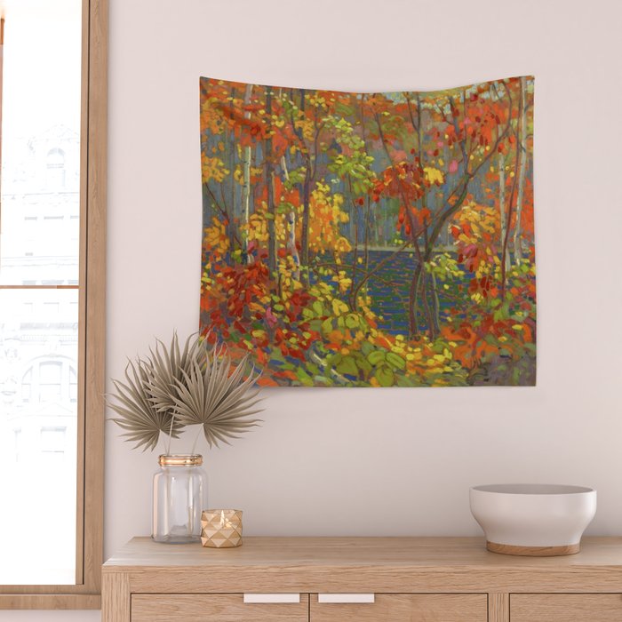Tom Thomson The Pool 1915-1916 Canadian Landscape Artist Wall Tapestry Gallery Image 2