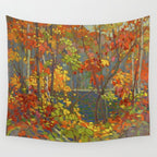 Tom Thomson The Pool 1915-1916 Canadian Landscape Artist Wall Tapestry Gallery Image 4