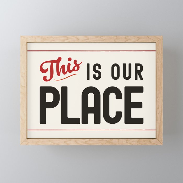 This is Our Place Mini Art Print Gallery Image 1