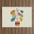 Potted plant 2 Outdoor Rug Gallery Image 1