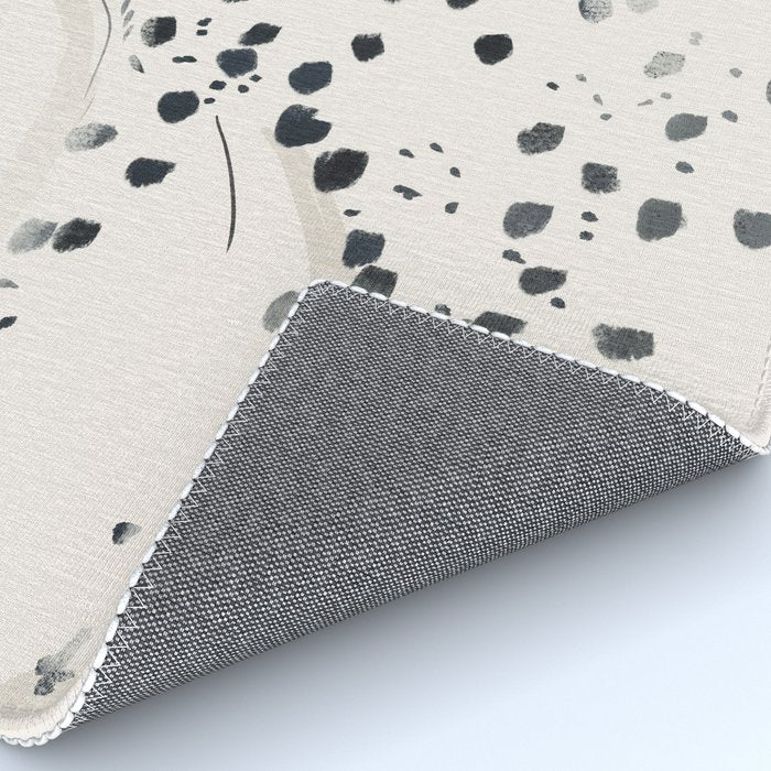 Cheetah 15 Black and White Rug Gallery Image 4