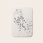 Cheetah 15 Black and White Bath Mat Gallery Image 1