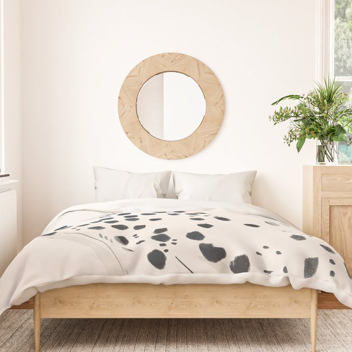 Cheetah 15 Black and White Duvet Cover Gallery Image 3