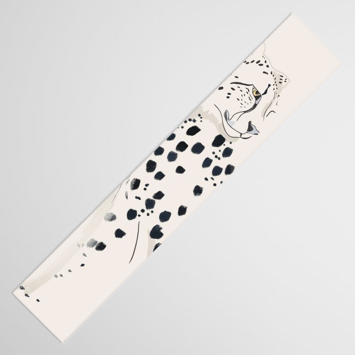 Cheetah 15 Black and White Table Runner Gallery Image 3