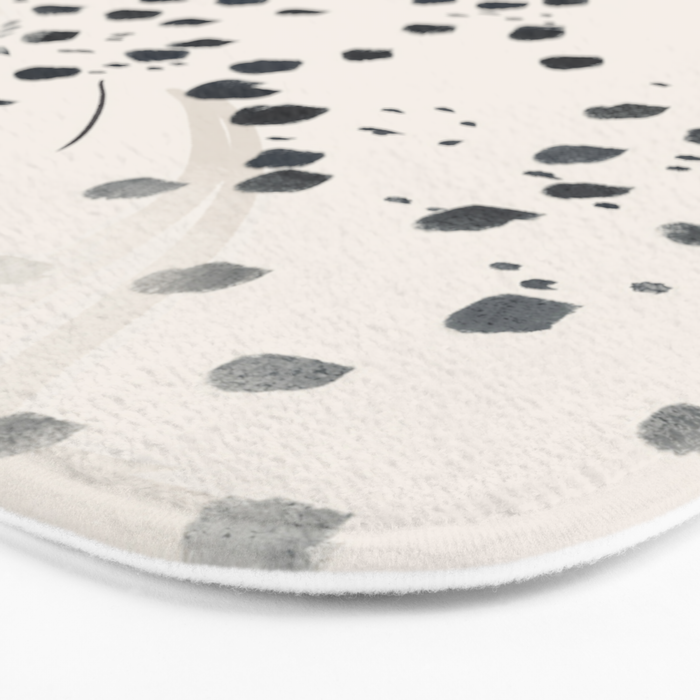 Cheetah 15 Black and White Bath Mat Gallery Image 3