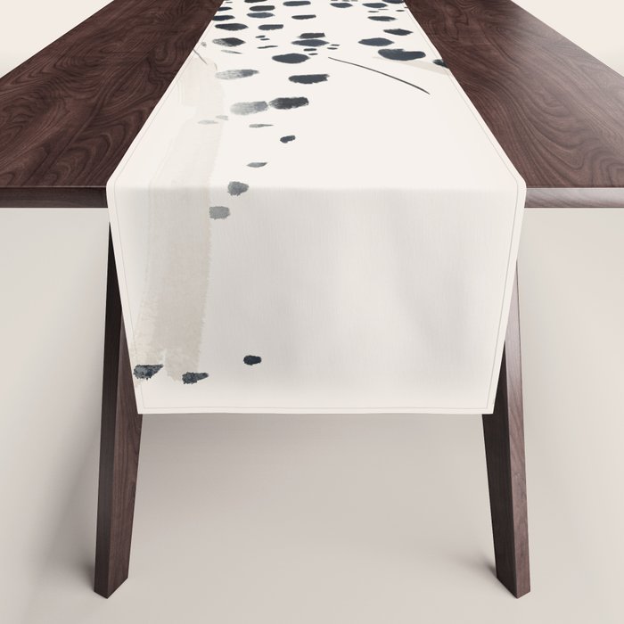 Cheetah 15 Black and White Table Runner Gallery Image 1