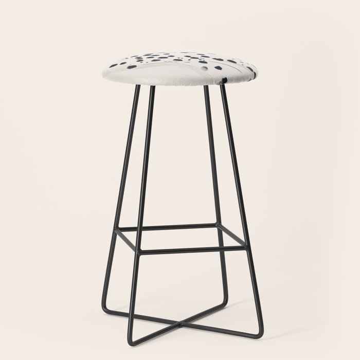 Cheetah 15 Black and White Stool Gallery Image 1