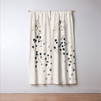 Cheetah 15 Black and White Window Curtain Gallery Image 3