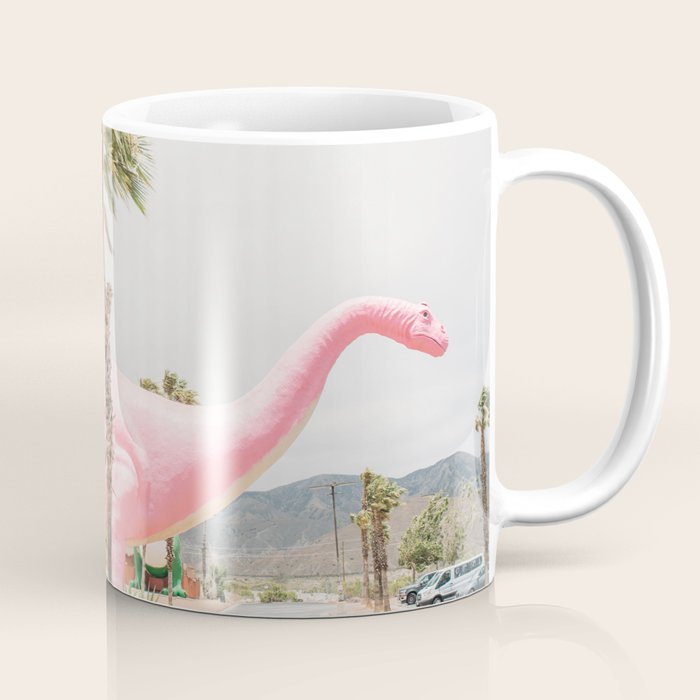 Pink Dinosaur | Cabazon Dinosaurs in Palm Springs California | Brontosaurus Love You Coffee Mug Gallery Image 1