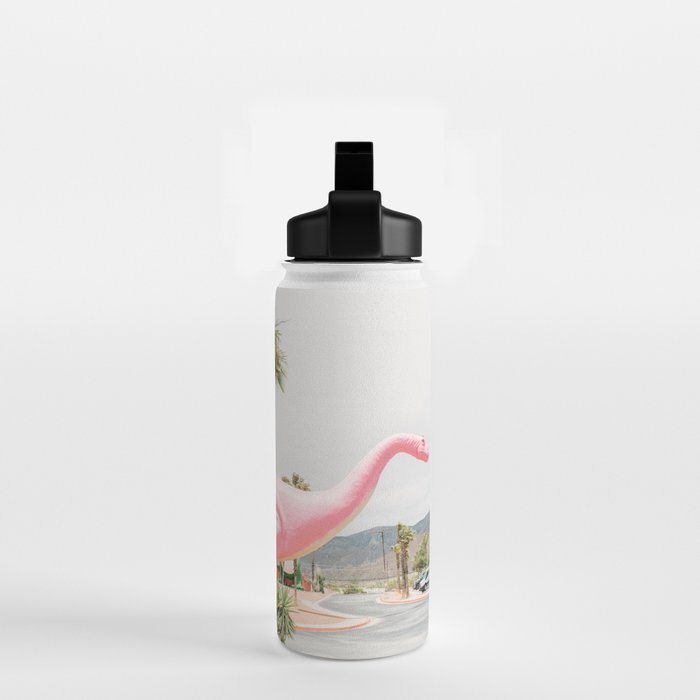 Pink Dinosaur | Cabazon Dinosaurs in Palm Springs California | Brontosaurus Love You Water Bottle Gallery Image 2